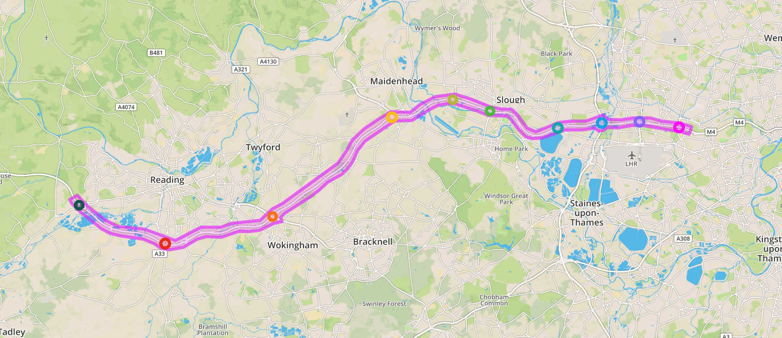 Keep In Touch With Latest News M4 J3 12 Smart Motorway Commonplace   Map Image 